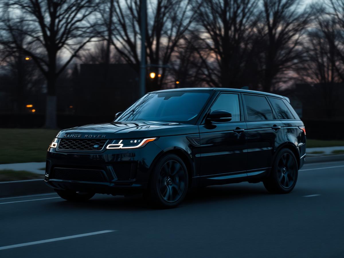 Blacked-out Range Rover Sport SUV rental in Toronto